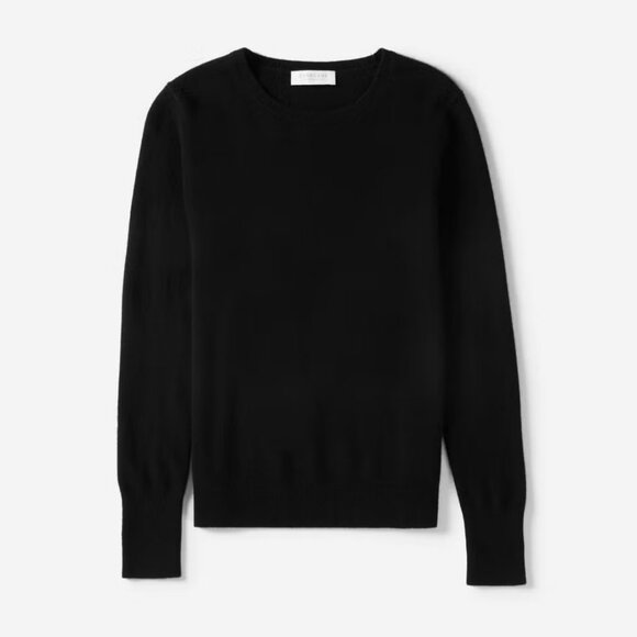 Everlane The Cashmere Crew in black, size small - Picture 2 of 5